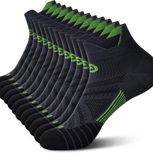 Compression Socks for Men & Women, 2/4/6 Pairs Ankle Running Socks with Arch Support, Ankle Support, Plantar Fasciitis